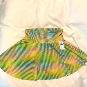 NWT Old Navy Rainbow flutter skort for cheer/dance